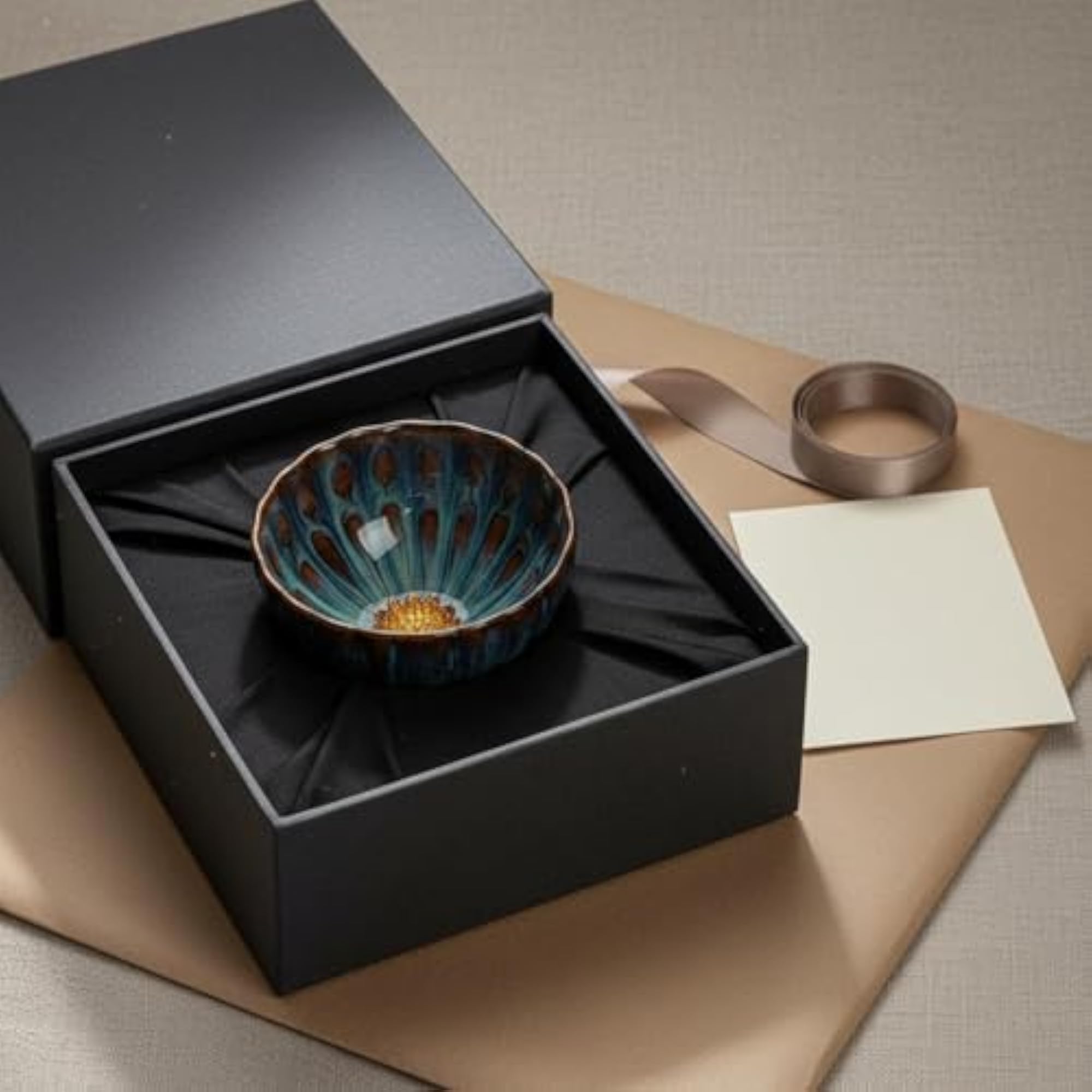 Gift Box Packaging Jianzhan Tea Cup Ceramic Glaze