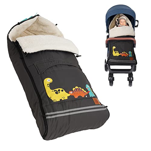 Baby Footmuff Baby Fleece Baby Stroller Snuggle Footmuff Winter Footmuff Baby Seat with Zipper Washable Baby Blanket Stroller Lockable Head Part Suitable for Strollers 37"×23"