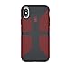 Speck Products CandyShell Grip Cell Phone Case for iPhone XS/iPhone X - Charcoal Grey/Dark Poppy Red
