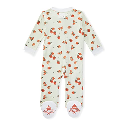 Image of Burt's Bees Baby unisex-baby Sleep & Play, Organic One-piece Romper-jumpsuit Pj, Zip Front Footed Pajama