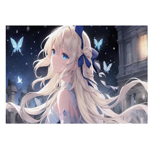 Póster decorativo moderno en lienzo resistente de 50x70 cm con diseño de niña