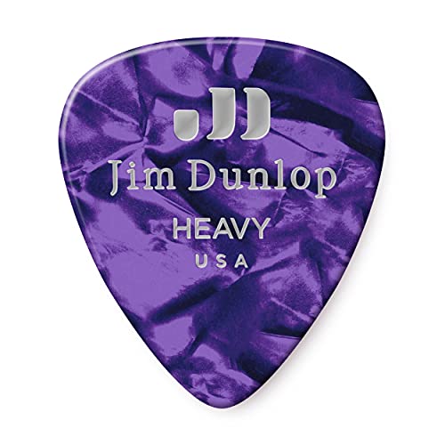Dunlop 483 Picks GENUINE CELLULOID CLASSIC purple, Heavy - Les Beatles, Paul McCartney, John Lennon, RIngo Starr, George Harrison Dunlop 483 Picks GENUINE CELLULOID CLASSIC purple, Heavy