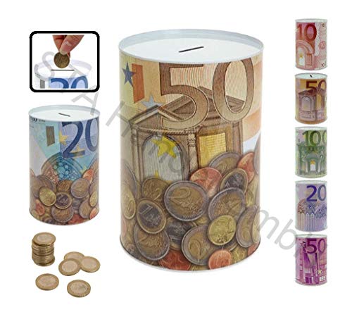 Vanorell 22 x 15 cm Spardose XXL Jumbo Metallspardose Eurospardose Geldspardose Sparschwein Jumbo XXL Sparset