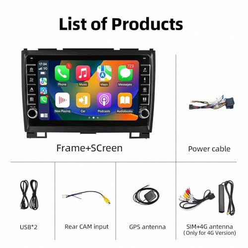 Pantalla de coche para Haval Hover H3 H5 2011-2016 con Carplay y GPS 7