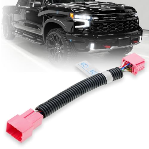 Auto Fog& All Lights Mod for 2022-2025 Chevy Silverado GMC Sierra 1500& 2024-2025 2500 3500-Fog Light Auto Come on with Auto Headlight& Fog Lamp Stay on with Intellibeam/High Beams-PlugPlay Error Free