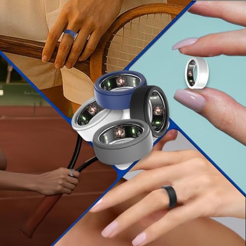 Image of 4 Pcs Smart Ring Cover, Ring Protector, Ring Cover for Smart Rings, Suitable for Men & Women, Gym, Workout, Wear