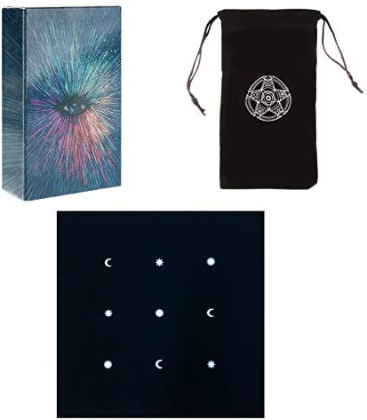 ANUFER 78Pcs/Set Tarot Cards Deck Board Future Telling Divination Game English Edition Witches SN07408