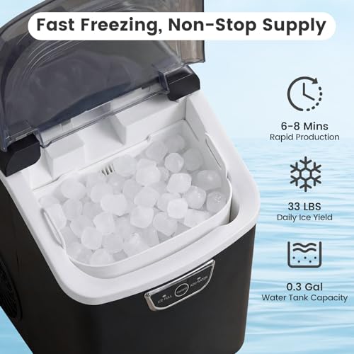Fabricadora de Hielo Nugget portátil 33 lbs por día miniatura 2