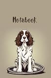 springer spaniel cuccioli  Springer Spirit Notebook - 5.5x8.5 Inches, 120 Lined Pages, Playful Springer Spaniel Cover with Spring Coil, Inspirational Quote: \'Spring into Joy with a Springer Spaniel\'