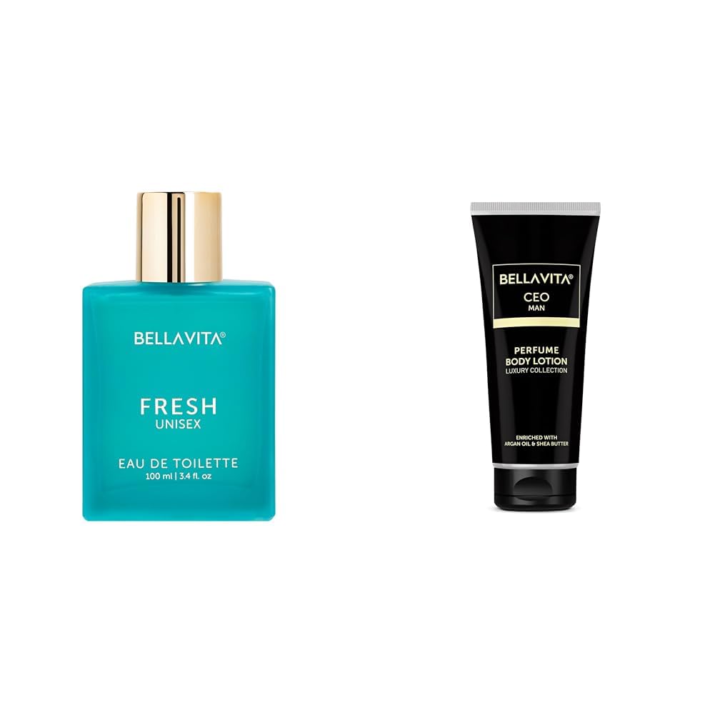 Bella Vita Luxury FRESH Unisex Eau De Toilette Intense CEO Man Body Perfume Lotion for Nourishing Hydrating Soft Supple & Healthy Skin with Argan Oil & Shea Butter 200 Ml-picture-27