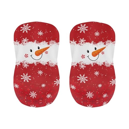 Image of Bar Stool Covers with Backs Christmas Smiley Snowmen Dust Proof Bar Stool Chair Covers Xmas Dining Room Barstool Chair Seat Set of 2