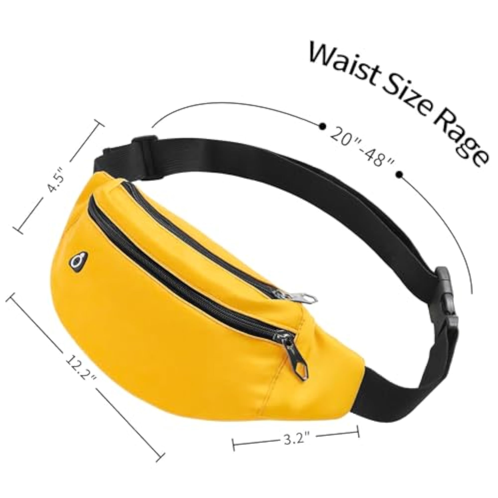 Adjustable Strap Fanny Pack for Men and Women, Waterproof