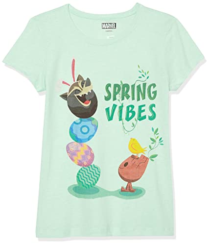 T-shirt Marvel fille pour les sorties d'été au parc en t-shirt vert menthe
