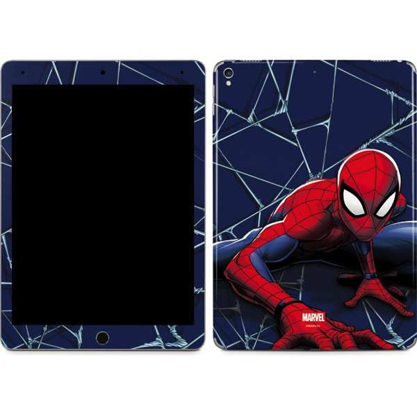 Skinit Decal Tablet Skin Compatible with iPad Pro 12.9in (2017) - Officially Licensed Marvel Spiderman Crawling Spiderman Design