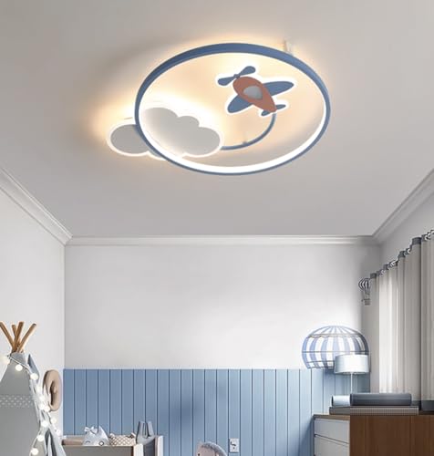 Lumière De Plafond De Nuage D'Avion Mignon Lustre De Style Enfantin Led Lampe De Plafond De Protection Des Yeux Luminaire De Plafond CréAtif Pour La Chambre...
