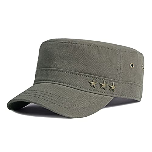 Adantico Gorras De Hombre Mujer Plana Gorras De Béisbol Algodón Sombrero Gorras De Militar Plana Negro Verde Adantico Gorras De Hombre Mujer Plana Gorras De Béisbol Algodón Sombrero Gorras De Militar Plana Negro Verde