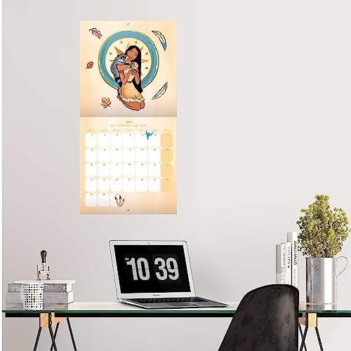 Grupo Erik Disney Princess Wall Calendar 2024 12" x 12" | 12 Month Planner | Square Wall Calendar 2024 | Family Planner Calendar 2024 | Disney Calendar 2024 | Princess Calendar | + Free Poster