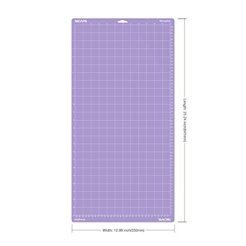 Image of Strong Grip Cutting Mat for Cricut Maker 3 /Maker /Explore 3 /Air 2 /Air /One (12x24 inch,3 Mats) Strong Adhesive Sticky Blue Quilting Replacement Cut Mats