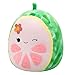 Squishmallows Original 16-Inch Lena Pink Guava Fruit with Flower - Official Jazwares Large Plush