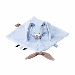 Nattou Schnuffeltuch Hase Bibou Blau 27x27 cm