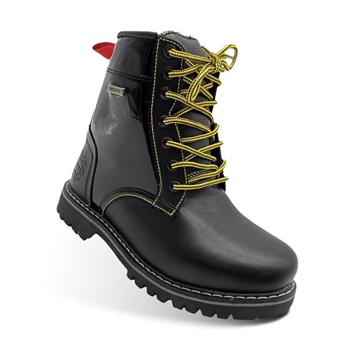 Mycl Turell Motorradstiefel Lackleder Damen Boots
