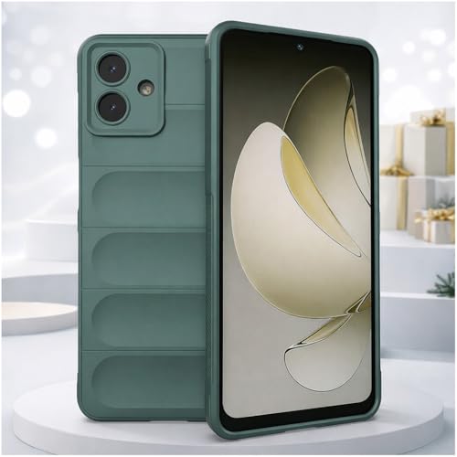 Image of Amazon Basics Mobile Cover for Samsung Galaxy A07 | Full Camera Protection | Liquid Silicon Case | Flexible Bumper Case for Samsung Galaxy A07 4G /5G /F07 4G /M07 4G /M17e 5G /F70e 5G (Green)
