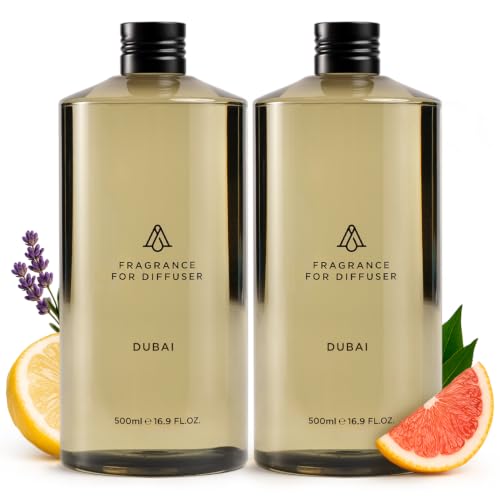 Image of AromaPlan Dubai Hotel Diffuser Oil 2-Pack - 2X 16.9 Fl Oz (500ml)