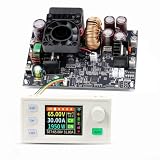 Xy6530s Digitaler DC-Einstellbarer Versorgungsnetz, 0–65 V, 0–30 A, 2000 W, Step-Down-Konverter mit MPPT-Solar-Ladefunktion und zwei intelligenten Ventilatoren für industrielle Anlagen, Schwarz (B)