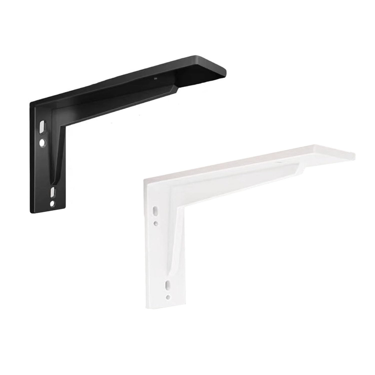 2 Stück 90 Grad Regalträger,Metall Schwerlastkonsole Wandwinkel,Stativ-Wandhalterung,für Wandmontage,DIY-Projekte (40cm x 20cm,Black)