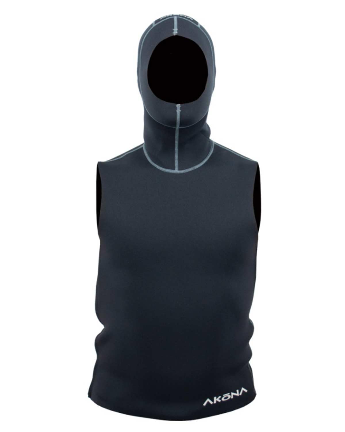 Akona 2mm Hooded Vest Side Zip Black (3XS)