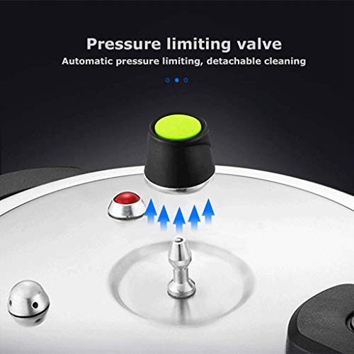 Stainless Steel Pressure Cooker Fast Cooker Canner Pot Kitchen Stainless Steel 3-Layer Thickened Pressure Cooker (Size : 22cm) (24cm) - Image 2