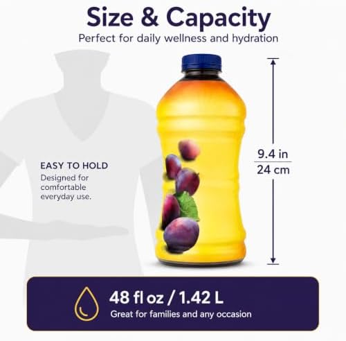 100% Prune Juice No Added Sugar with 4g Fiber, 48 Fl Oz — view 6