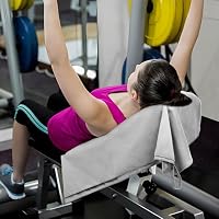 Pameil Fitness Handtuch |120x50cm| Kompakt & Schnelltrocknend mikrofaser Handtuch, Sporthandtuch, Reisehandtuch, Strandhandtuch mit Reißverschluss Tasche (Hellgrau) – Ansicht 7