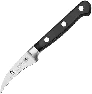 Thunder Group ピーリングナイフ 70mm 湾曲 皮むき 芽とり 食洗機対応 モリブデン バナジウム ステンレス鋼 両刃 業務用 SLKF301