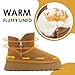 Sgadabe Snow Boots for Women, Fashion Winter Boots Platform Boots Suede Fur Lined Warm Ankle Boots, Classic Lightweight Boots Fluffy Fuzzy Boots