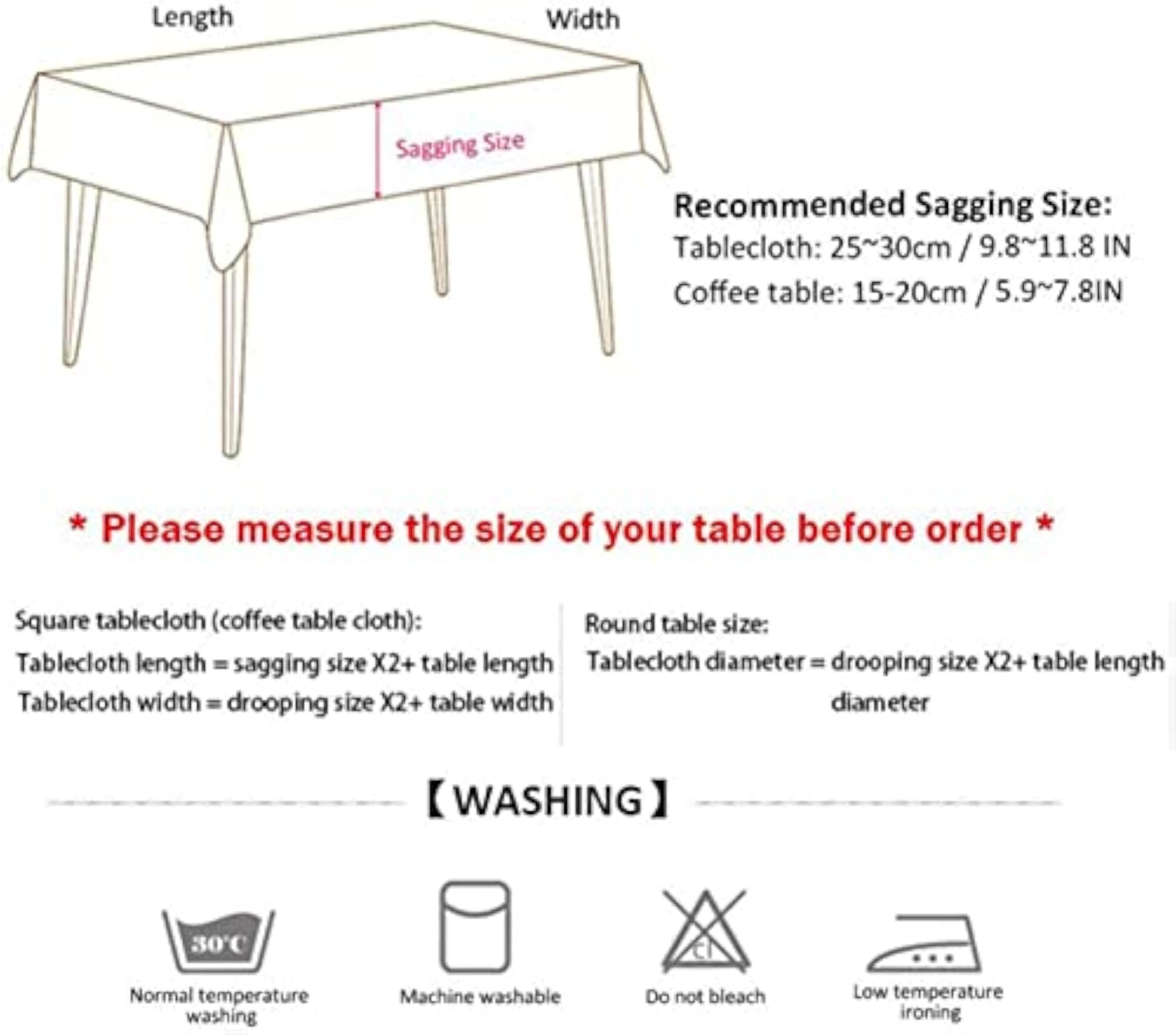 Rectangle Tablecloth Cotton Linen Table Cover