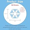 SHAPES ETC. 50 Sheets Snowflake Large Winter Notepad Christmas Name Tags Seasonal Winter Bulletin Board Displays Classroom Decoration Teacher Student Crafts Homeschool Holiday Decor Made in USA #1