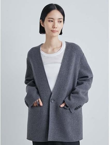 Amazon | [ミースロエ] super140 コンフォートオーバージャケット