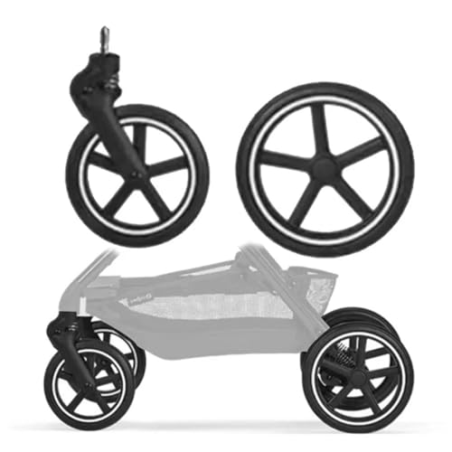 Pram Wheel for Cybex Eezy S/Twist +2 Buggy Baby Trolley Front Or Rear One with Bearings Stroller Parts Pushchair Accessories(Front-S Plus 2)
