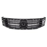 CarPartsDepot, Front Grille Grill Raw Black CAPA Certified w/o Chrome Trim Assembly, 400-20555-CA HO1200189 71121TA0A00