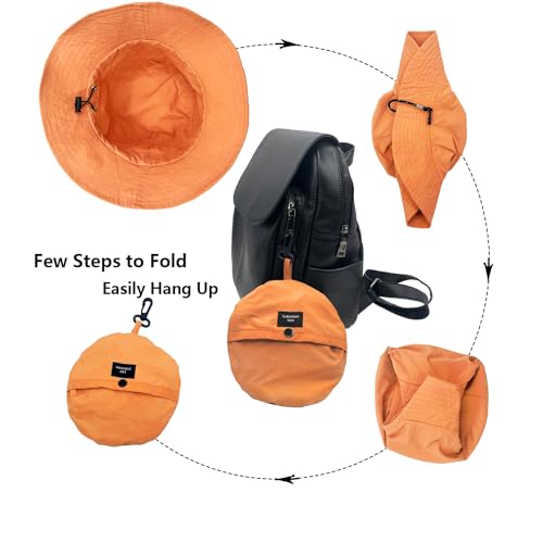 Image of woogwin Waterproof Bucket Rain Hat with Chin Strap Quick Dry Packable Boonie Sun Hat Safari Hat UV Protection