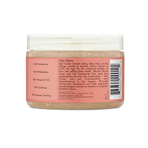 Sheamoisture SMUK162 Body Scrub For Dull Skin Illuminating Coconut And Hibiscus Cruelty-Free Skin Care 12 Oz thumb #2