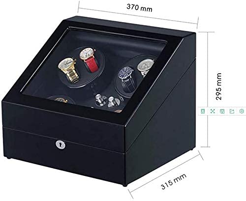 Boîte à Montres Boîte de Rangement pour Montres Remontoirs pour 8 Montres automatiques Noir