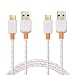 Cable Matters 2-Pack USB Type C (USB-C) to Type A (USB-A) Cable with Braided Jacket in White 6.6 Feet