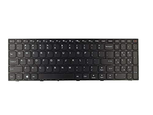 KBR Replacement Keyboard Compatible with Lenovo IdeaPad 110-15ISK 110-17ACL 110-17IKB 110-17ISK Laptop PK131NTA00 V155420AS1 with Frame Without Backlight US Layout