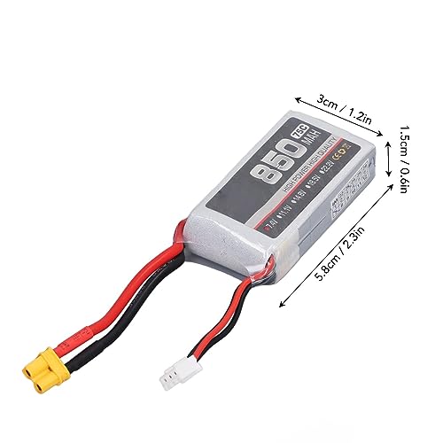 Fussbudget Bateria Aeromodel, 850mAh 75C baterias de alto lipo pacote de bateria de íons de lítio co