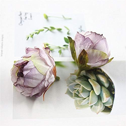 EdricShop - 10 piezas de decoración artificial de casamento de guirlanda (2.0 in, color morado ahumado)