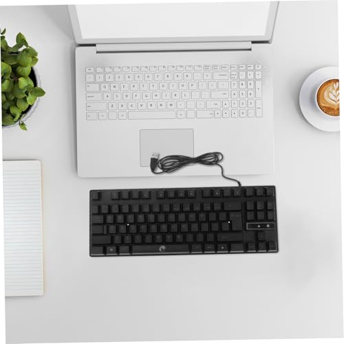Clavier mécanique pour ordinateur et jeux avec touches rétro-éclairé arc-en-ciel - 5