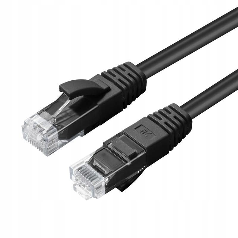Câble réseau Cat6A UTP 0.25m noir LSZH en cuivre AWG26