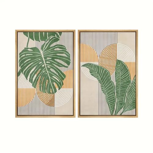 Art Décor Tableau sur Toile Haute Définition, Palmiers Abstraits Style Chic